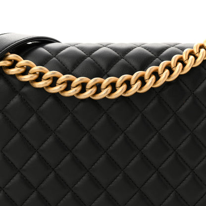 Chanel Calfskin Quilted New Medium Boy Flap Black 15 of 21