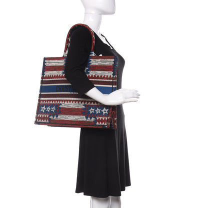 Christian Dior Canvas Embroidered Exclusive US Book Tote Multicolor 2 of 10