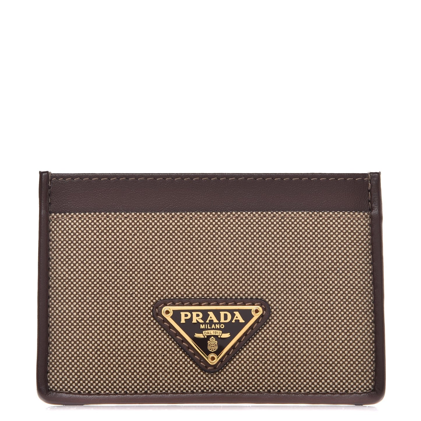 Jacquard Logo Card Case Corda Bruciato