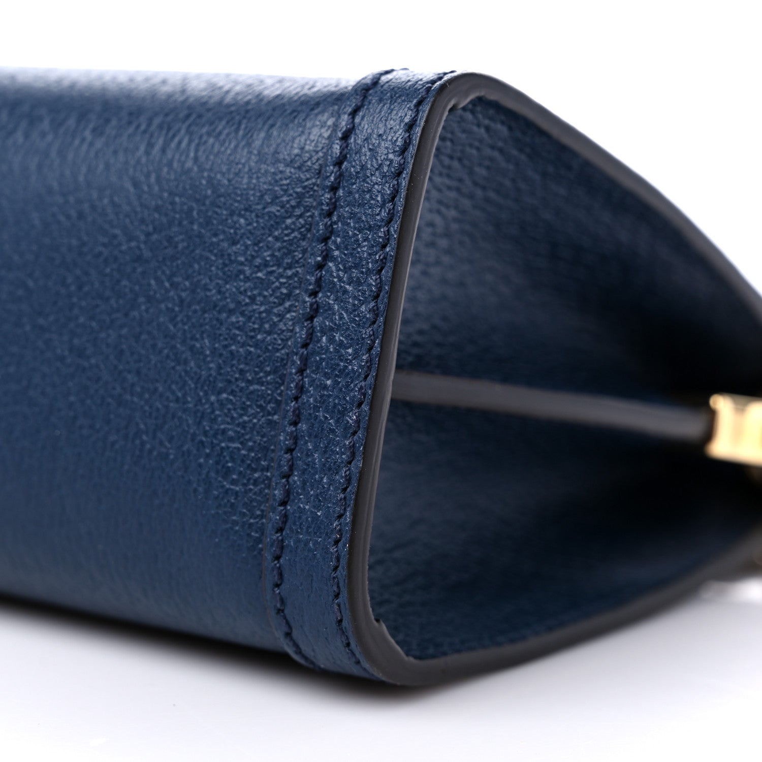 Gucci Textured Calfskin Web Small Ophidia Chain Shoulder Bag Blue Agata 10 of 10