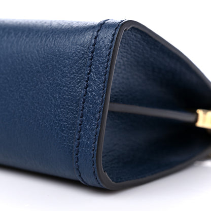 Gucci Textured Calfskin Web Small Ophidia Chain Shoulder Bag Blue Agata 10 of 10