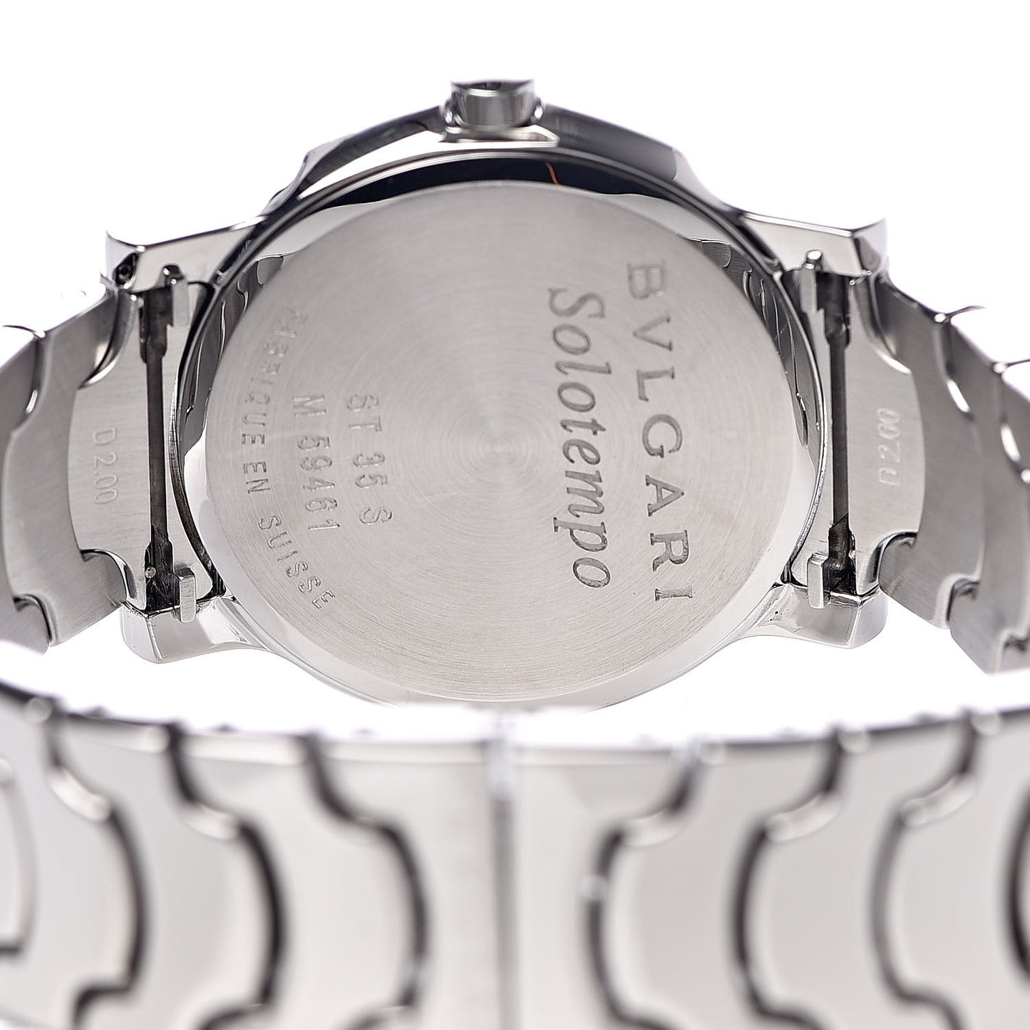 Stainless Steel 35mm Solotempo Quartz Watch Black