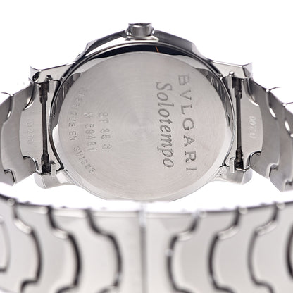 Bulgari Stainless Steel 35mm Solotempo Quartz Watch Black 5 of 6