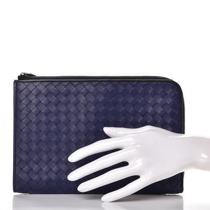 Bottega Veneta Nappa Intrecciato Flat Zip Pouch 2 of 9