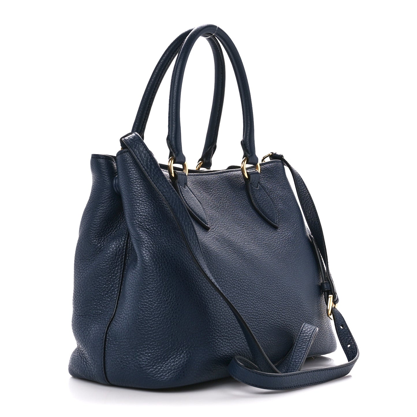 Vitello Phenix Top Handle Bag Baltico