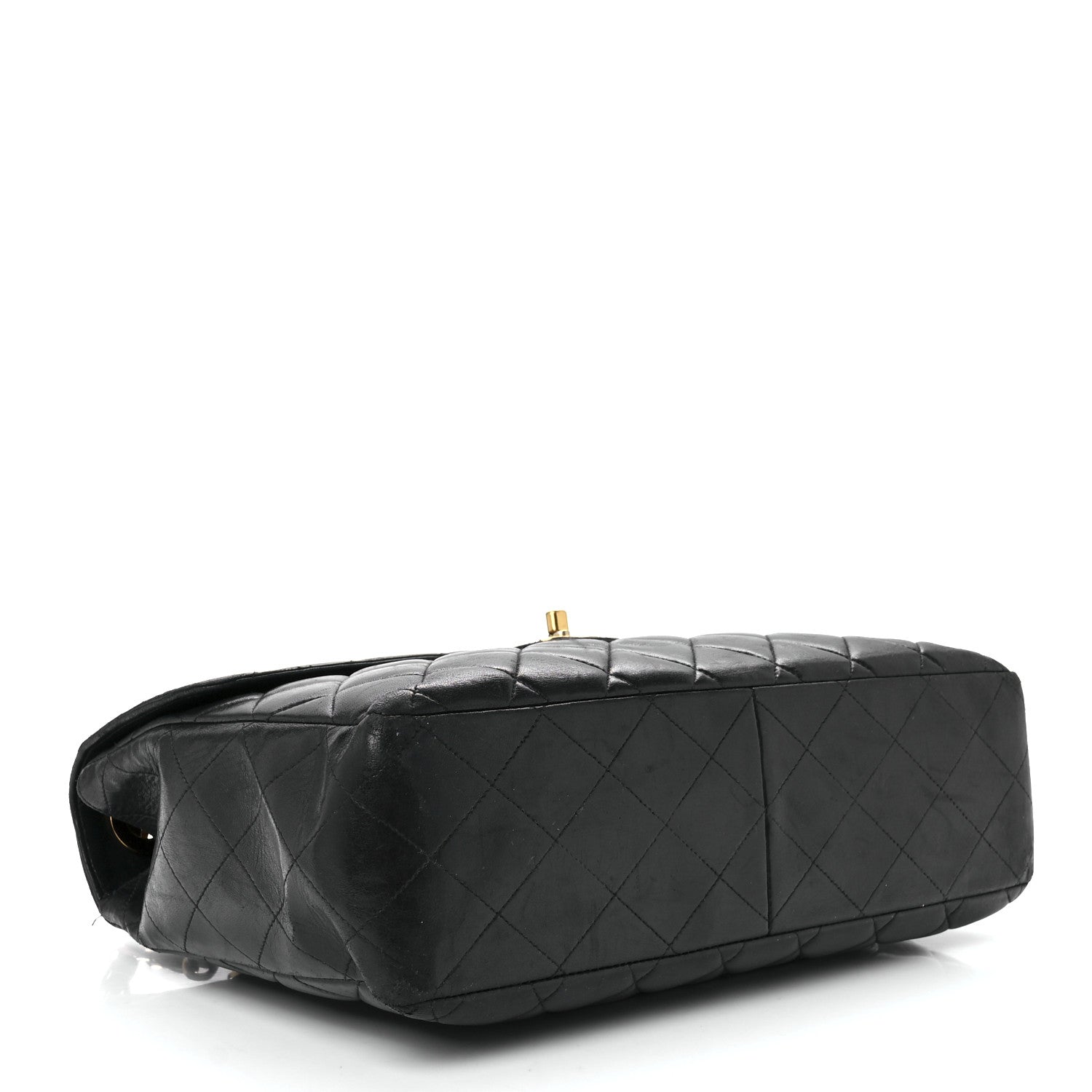 Chanel Lambskin Quilted Jumbo Single Flap Black 3 of 13
