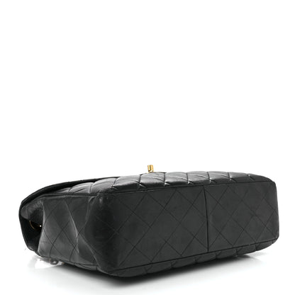Chanel Lambskin Quilted Jumbo Single Flap Black 3 of 13