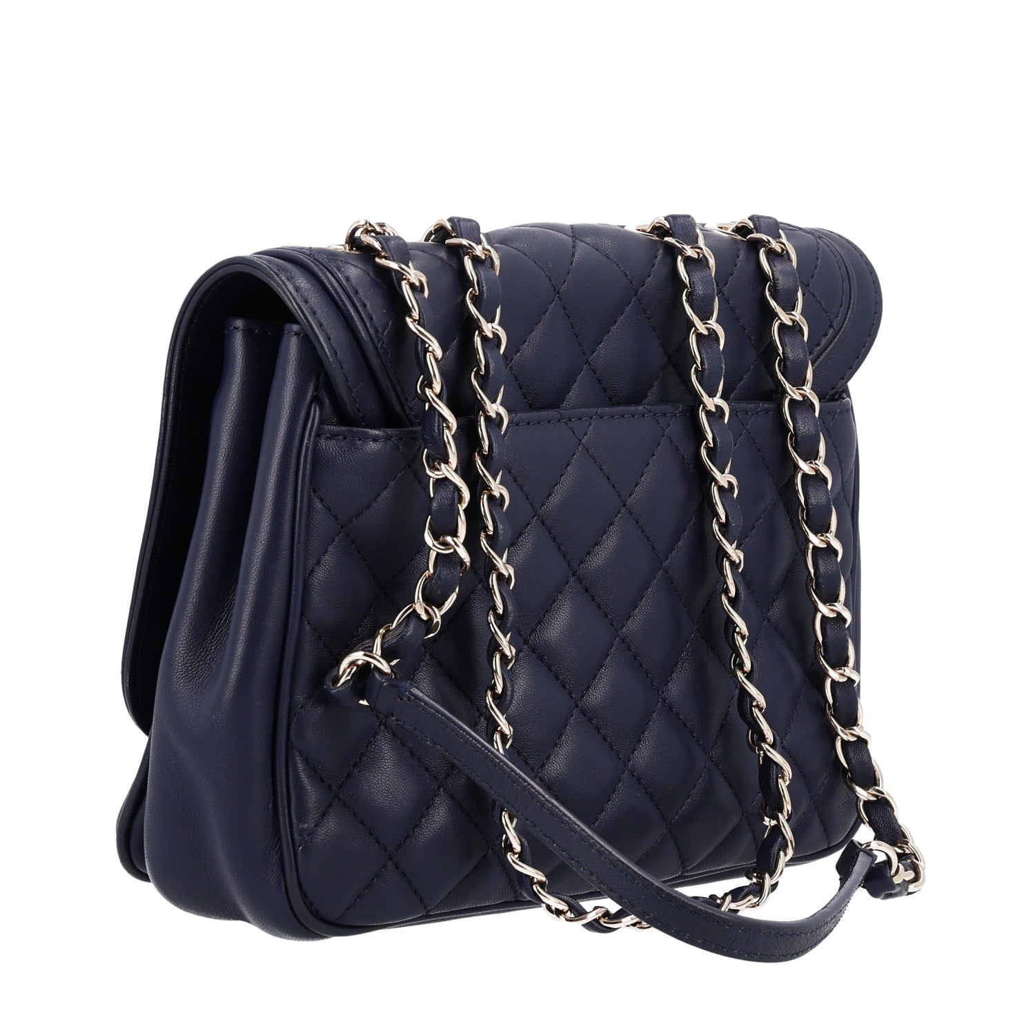 Chanel Lambskin Quilted Medium Lovely Day Flap Blue 3 of 10