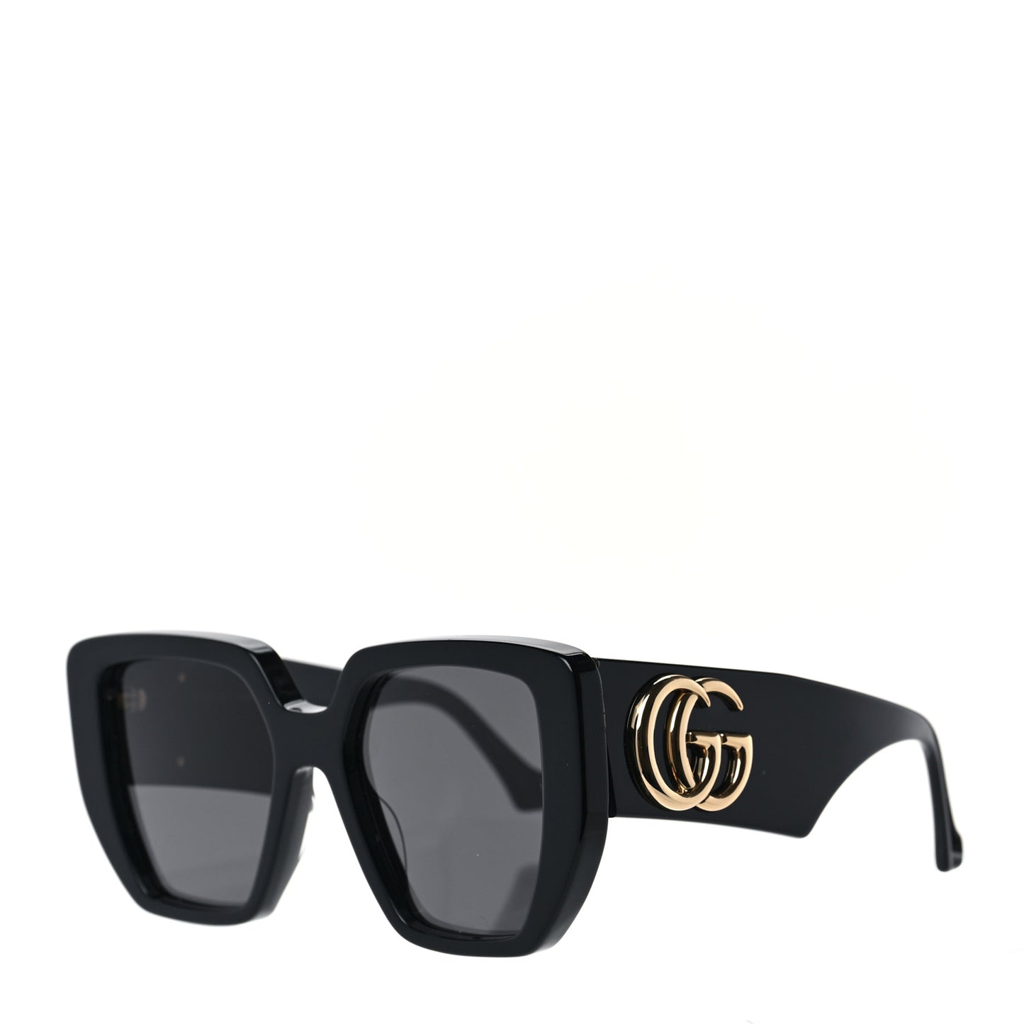 Acetate Square Frame Sunglasses GG0956S Black