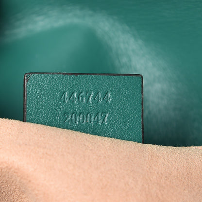Gucci Calfskin Matelasse Mini GG Marmont Shoulder Bag Emerald Green 6 of 8