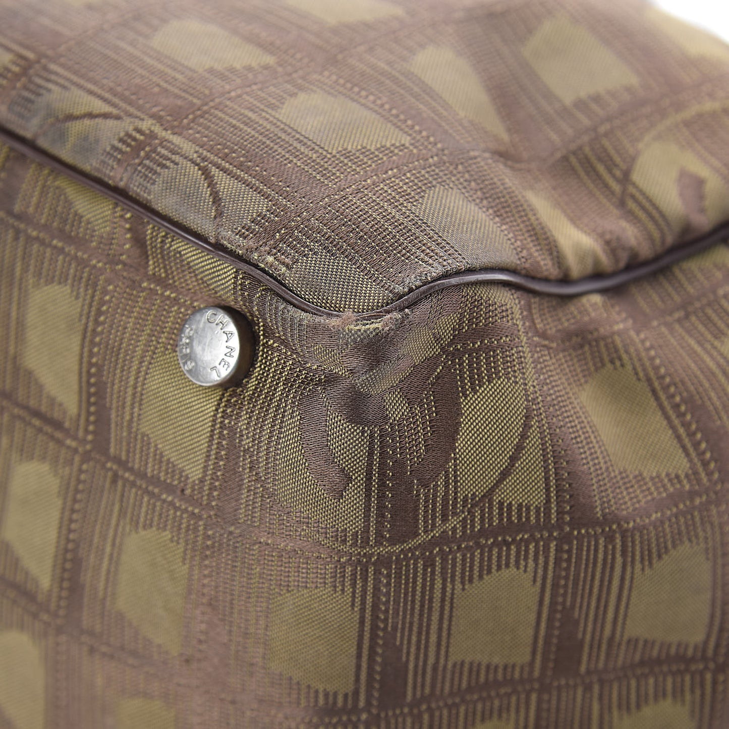 Nylon Medium Travel Tote Khaki