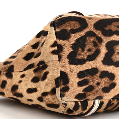 Dolce & Gabbana Canvas Leopard Print Tote White 7 of 13
