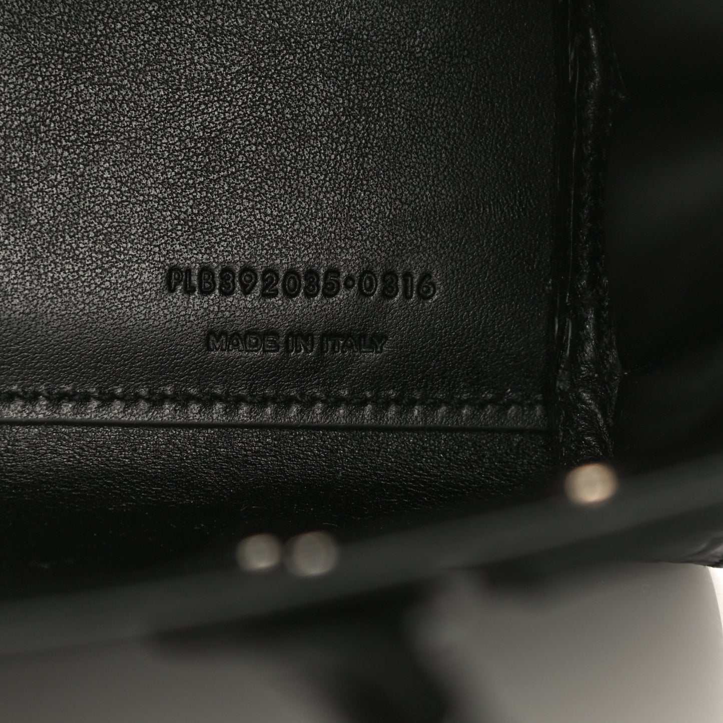 Calfskin Crocodile Embossed Nano Sac De Jour Black