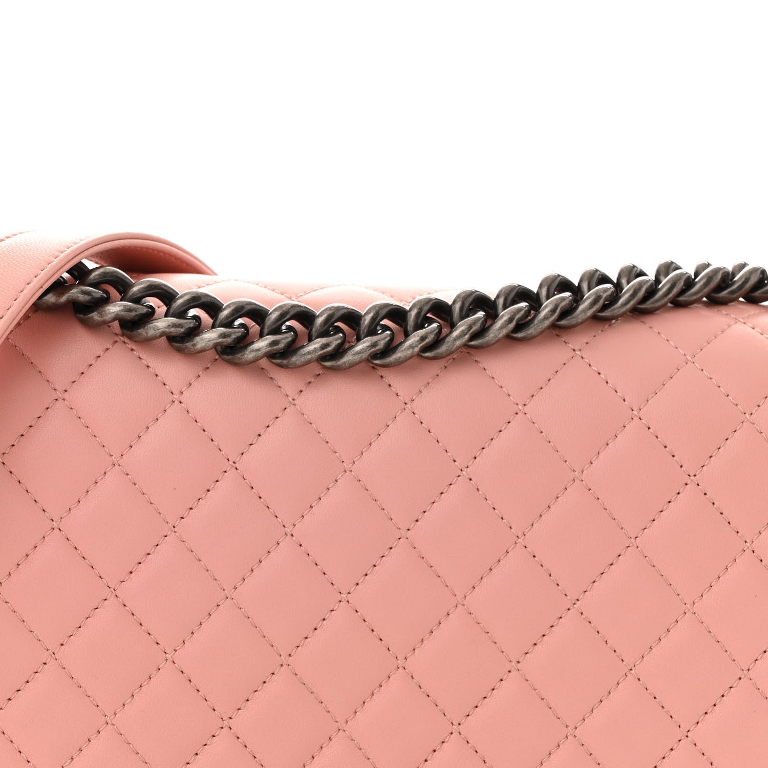 Chanel Lambskin Quilted New Medium Boy Flap Light Pink 8 of 12