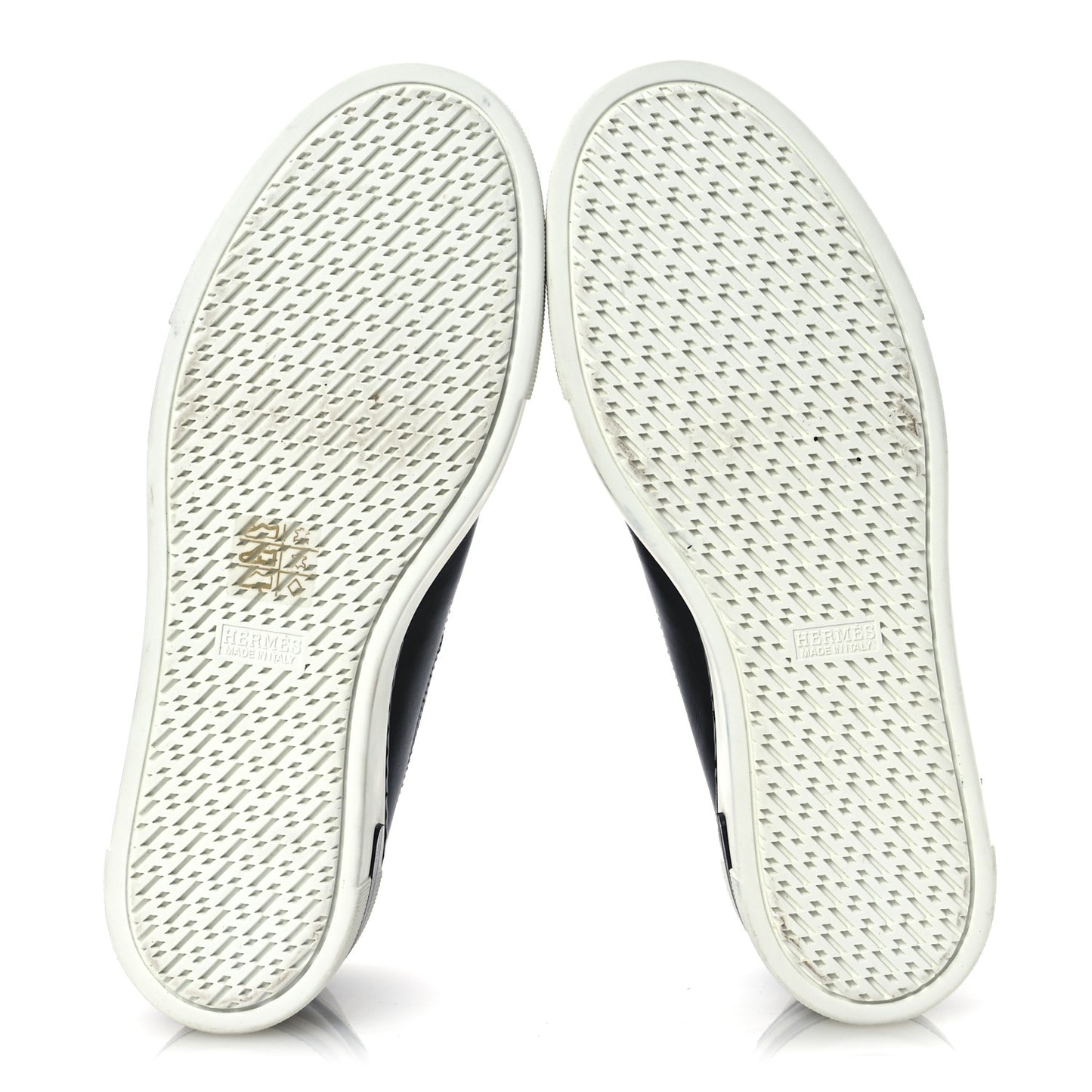 Calfskin Womens Polo Sneakers 39 Black White