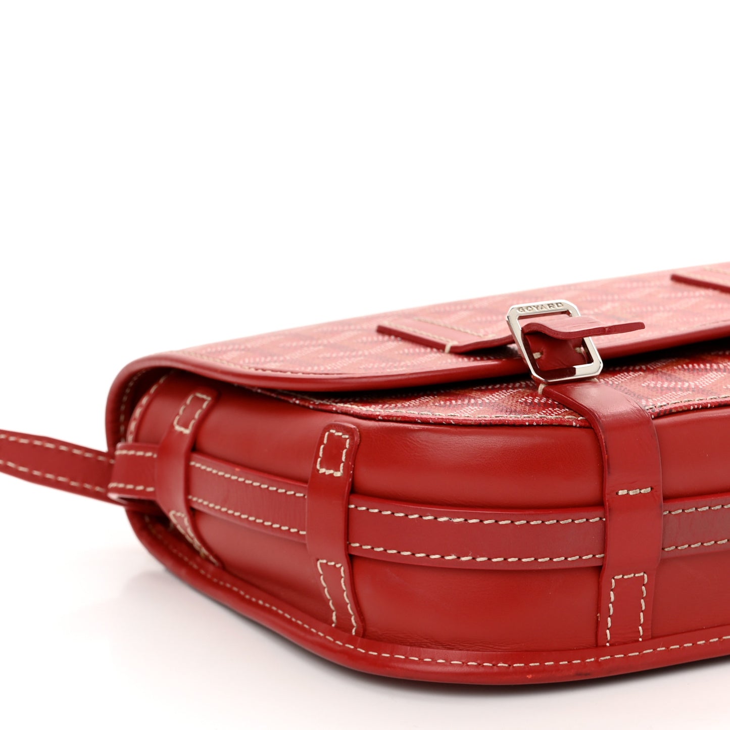 Goyardine Belvedere PM Messenger Bag Red