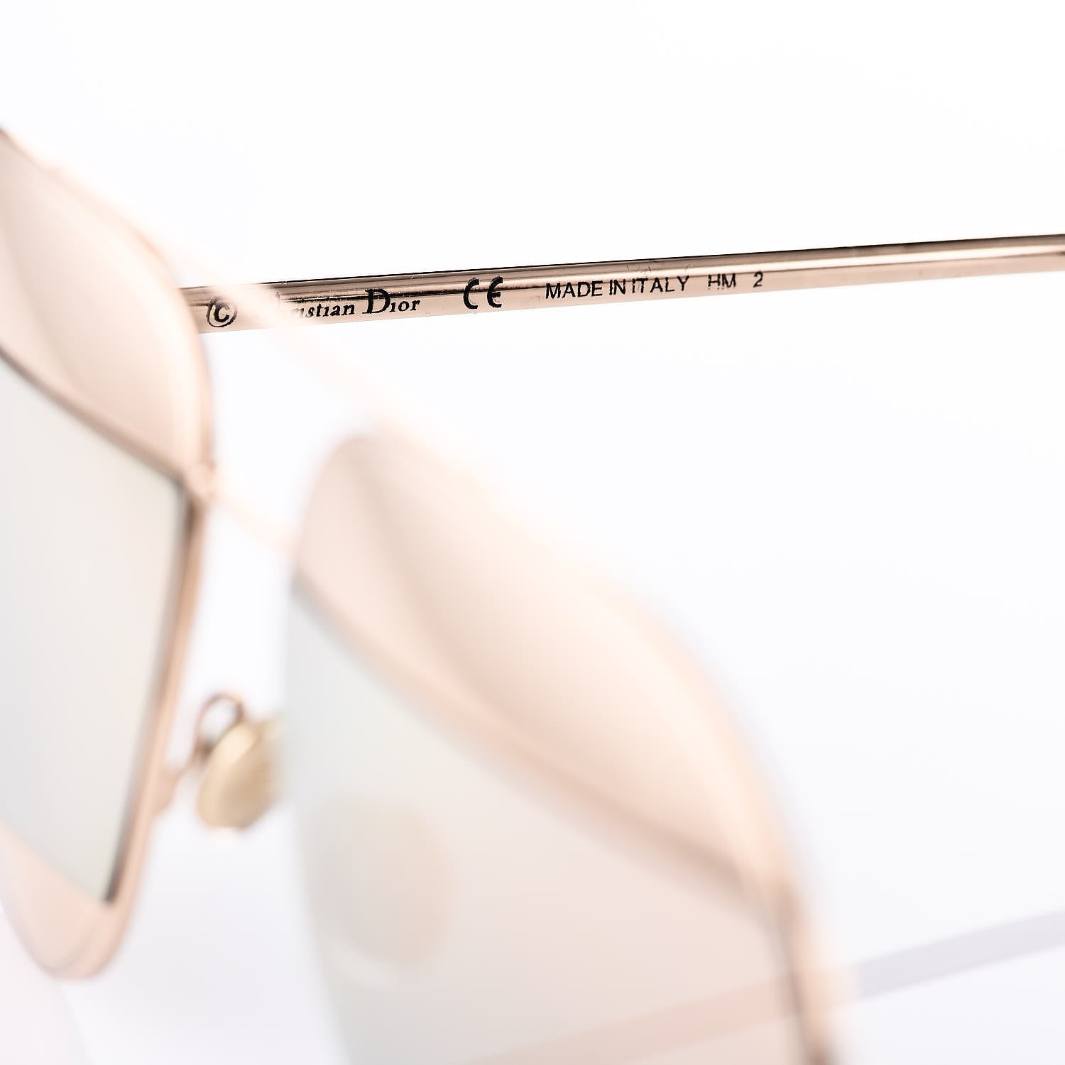 Christian Dior Split 1 Aviator Sunglasses Rose Gold 6 of 7