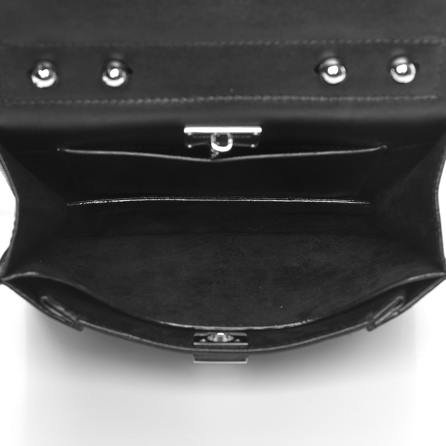 Calfskin Small Hava Top Handle Bag Black