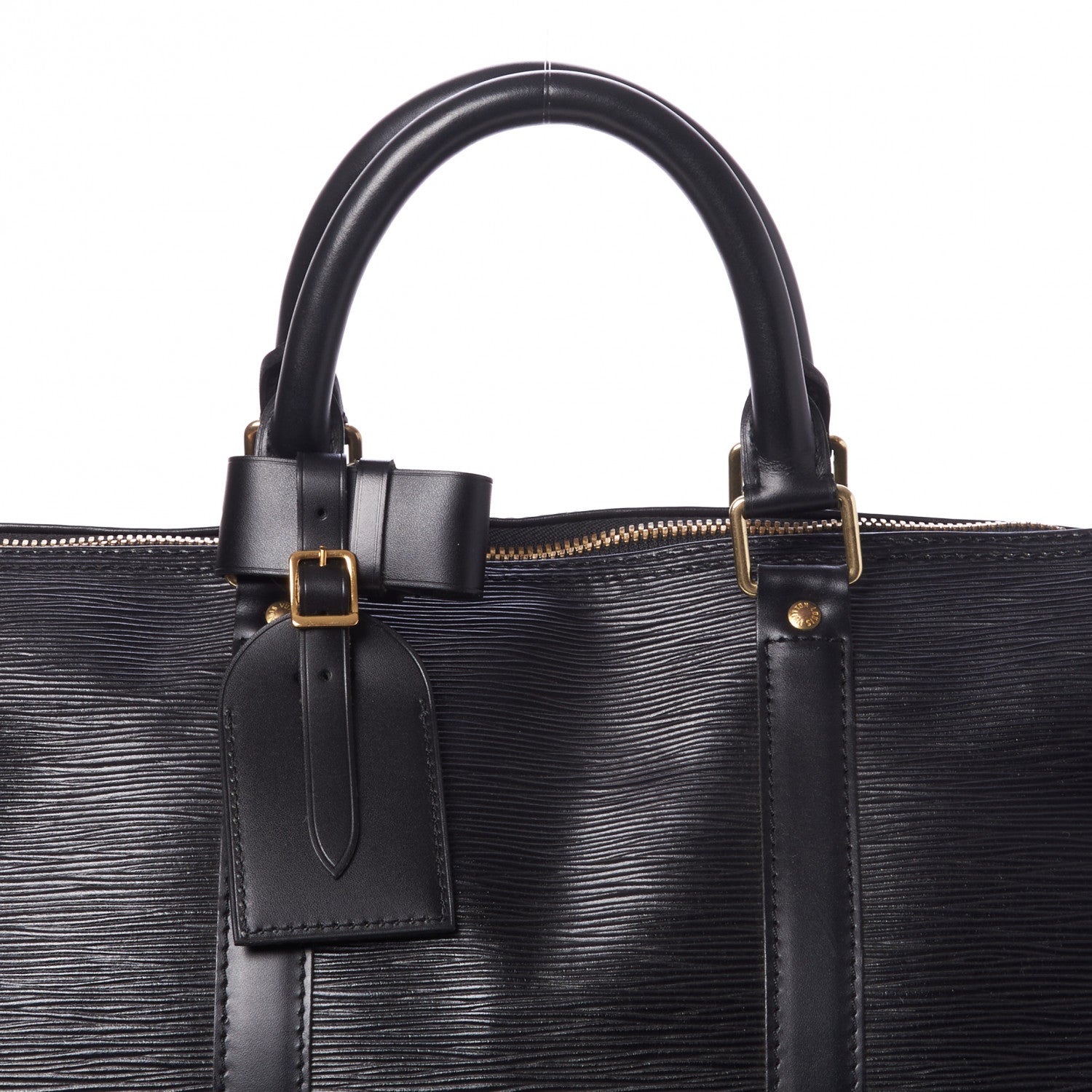 Louis Vuitton Epi Keepall 55 Black 6 of 10