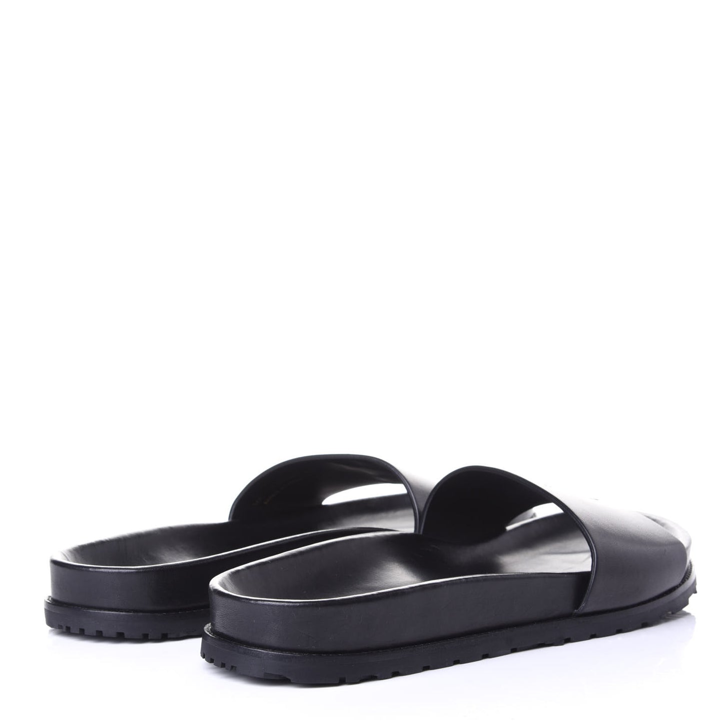 Calfskin Monogram Jimmy Joan Slide Sandals 42 Black
