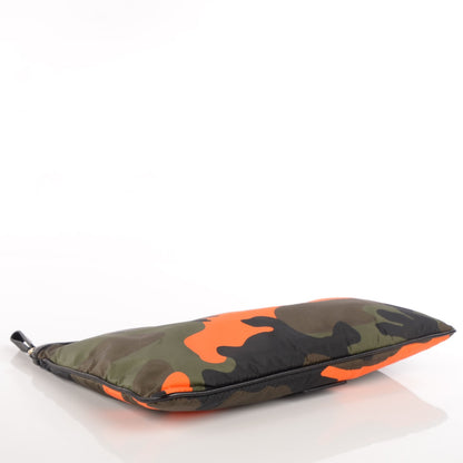 Valentino Garavani Nylon Camouflage Zip Pouch Orange 4 of 10