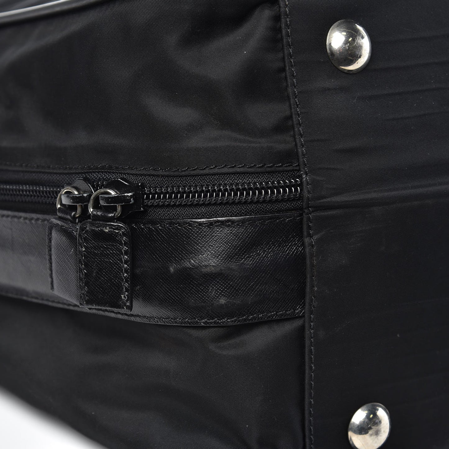 Tessuto Nylon Saffiano Luggage Black