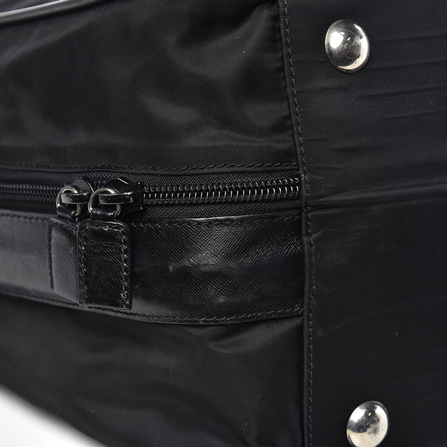 Prada Tessuto Nylon Saffiano Luggage Black 12 of 19