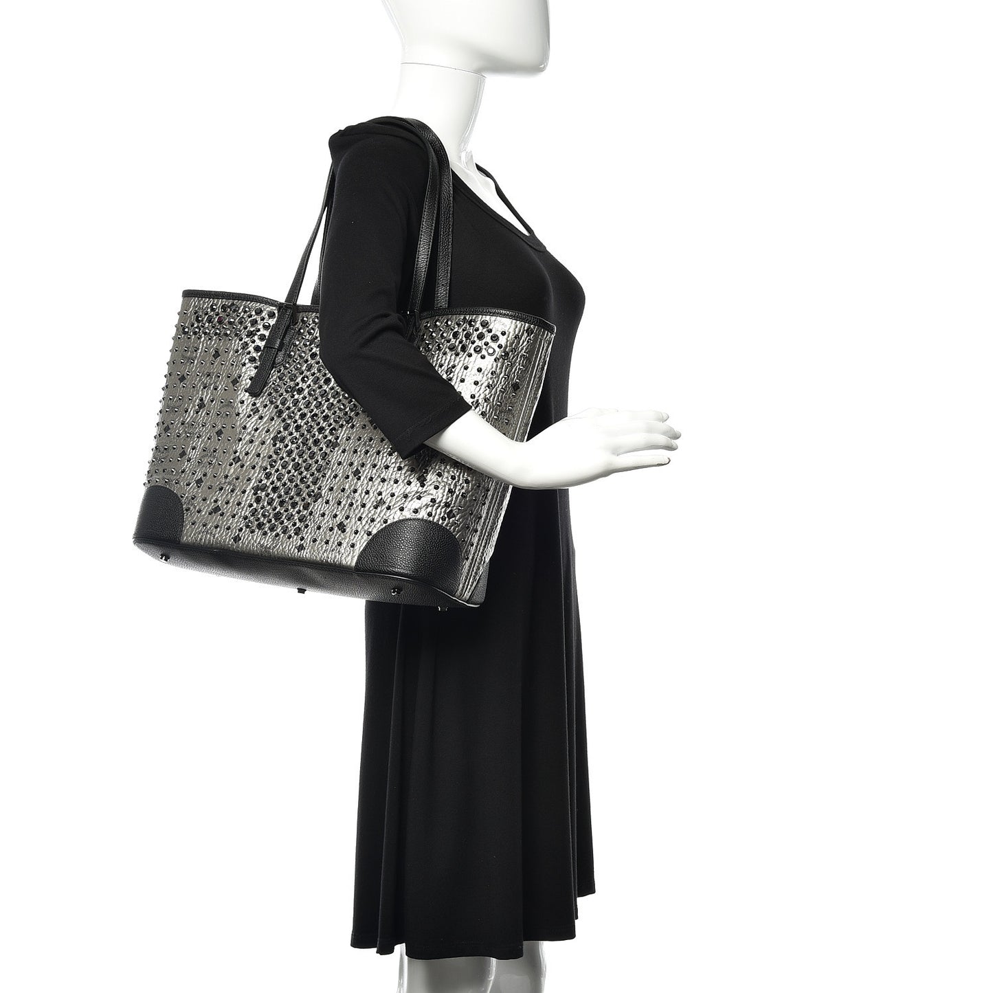 Visetos Diamond Medium Tote Silver