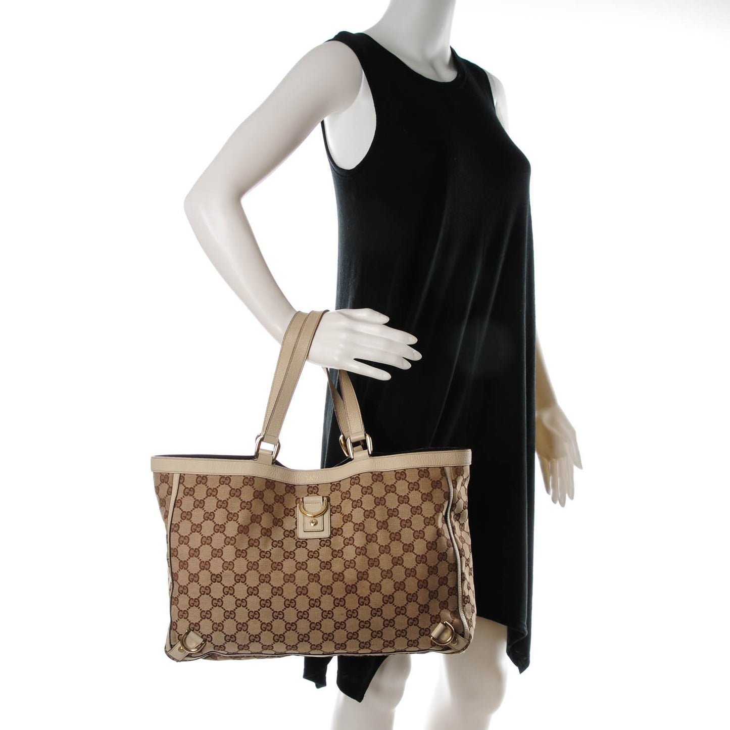 Monogram Large Abbey Tote Off White