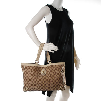 Gucci Monogram Large Abbey Tote Off White 2 of 7