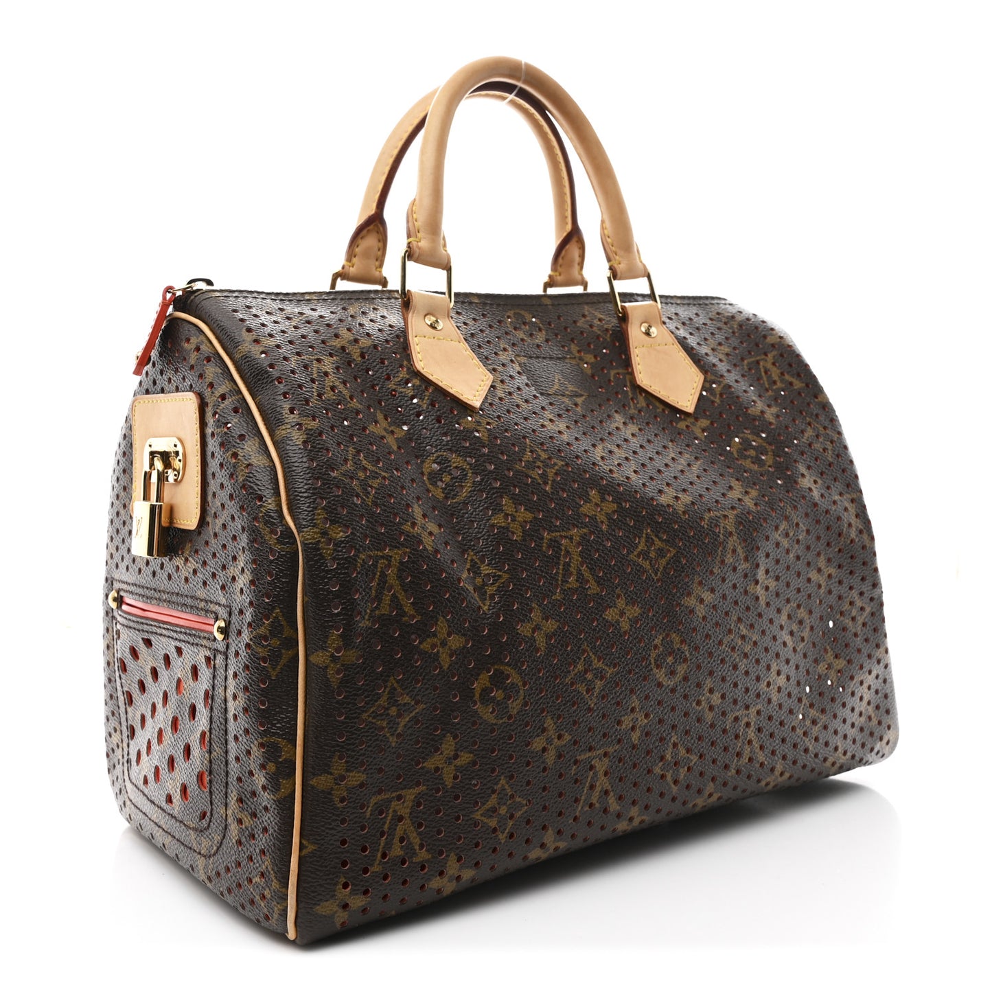 Monogram Perforated Speedy 30 Orange