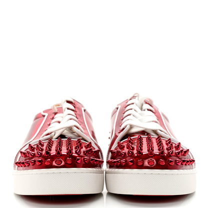 Christian Louboutin Metallic Patent Mens Seavaste 2 Orlato Flat Sneakers 42 Red 2 of 15