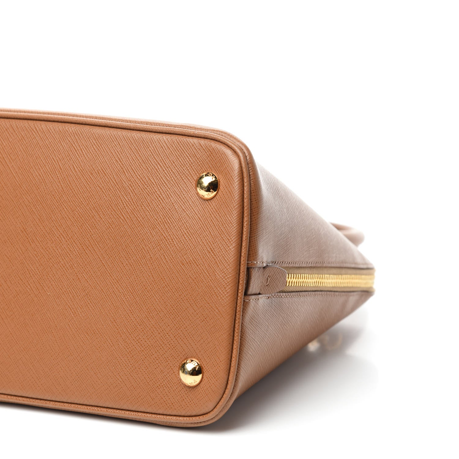 Prada Saffiano Lux Bauletto Caramel 7 of 10