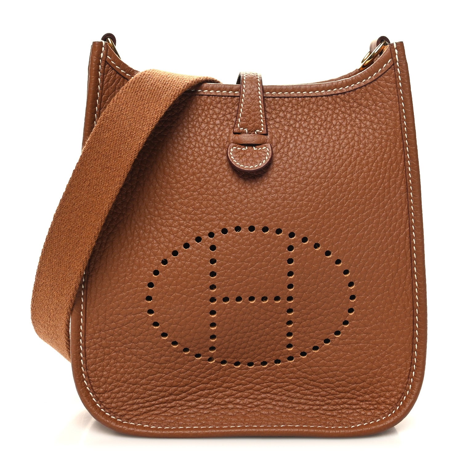 Hermes Taurillon Clemence Evelyne TPM Gold 1 of 10