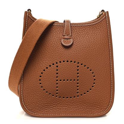 Hermes Taurillon Clemence Evelyne TPM Gold 1 of 10