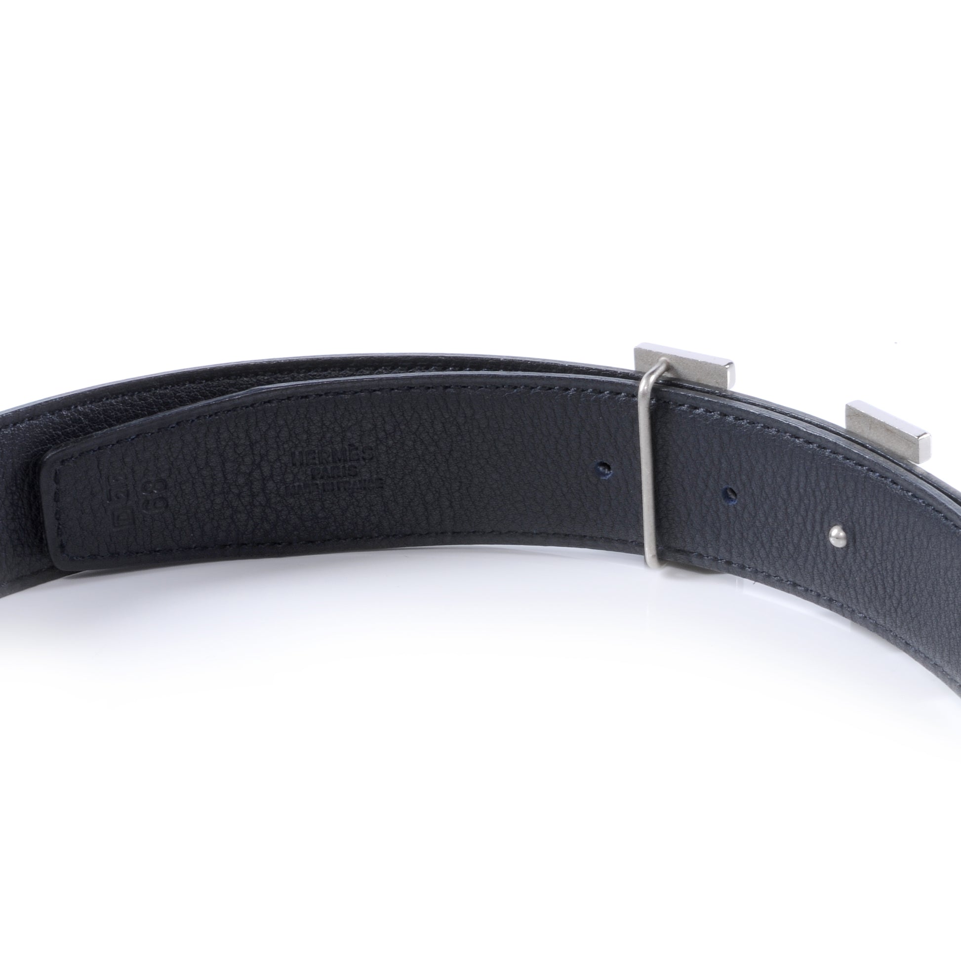 Hermes Box Togo Reversible Constance 32mm H Belt 68 Ardoise Noir 4 of 6