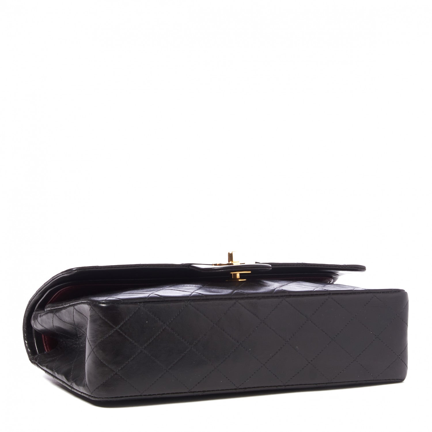 Chanel Lambskin Quilted Medium Double Flap Black 3 of 9