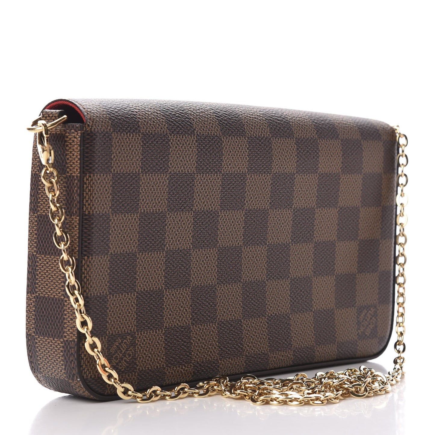 Damier Ebene Pochette Felicie Chain Wallet