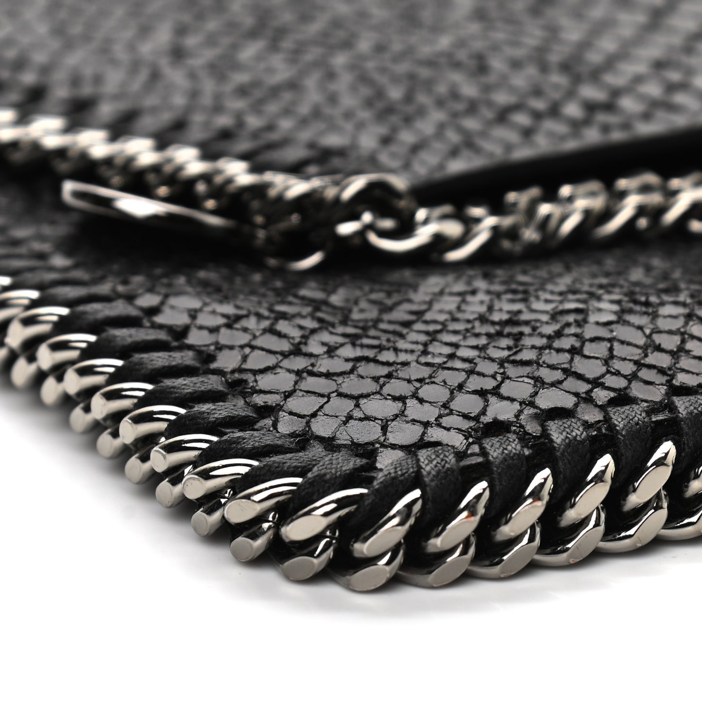 Eco Python Mini Falabella Crossbody Bag Black