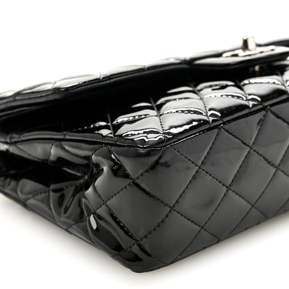 Chanel Patent Quilted Medium Double Flap Black 9 of 10