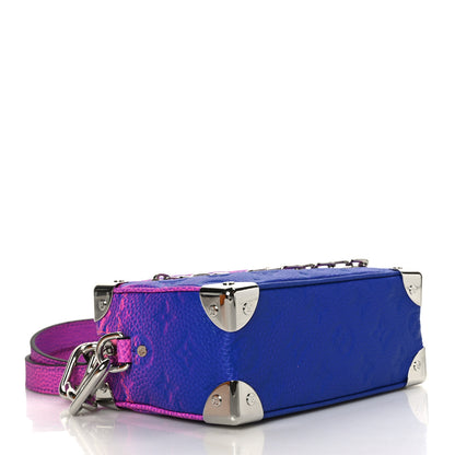 Louis Vuitton Taurillon Illusion Mini Soft Trunk Bleu Rose 4 of 7