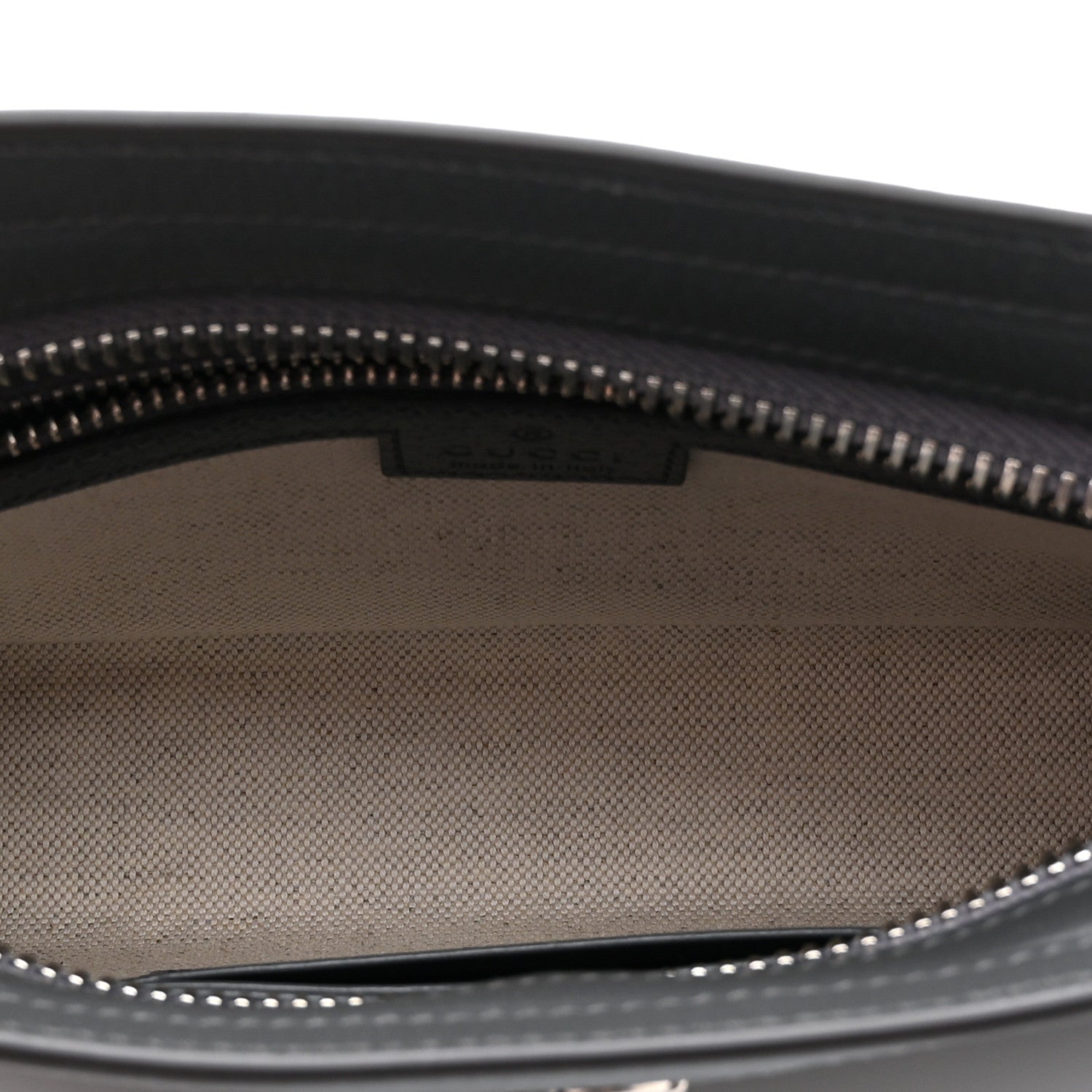 Gucci GG Supreme Monogram Textured Dollar Calfskin Web Small Ophidia Shoulder Bag  Grey Black Graphite Grey 5 of 10