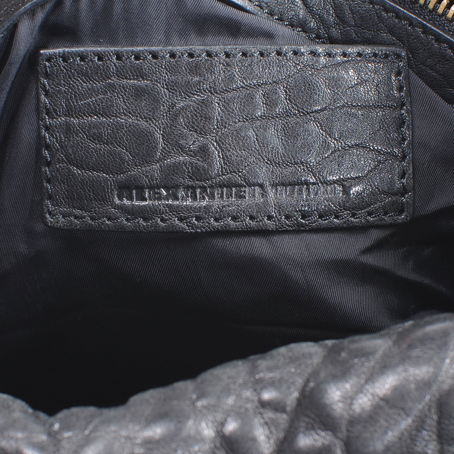 Alexander Wang Leather Rocco w Gold Hardware Black 7 of 7