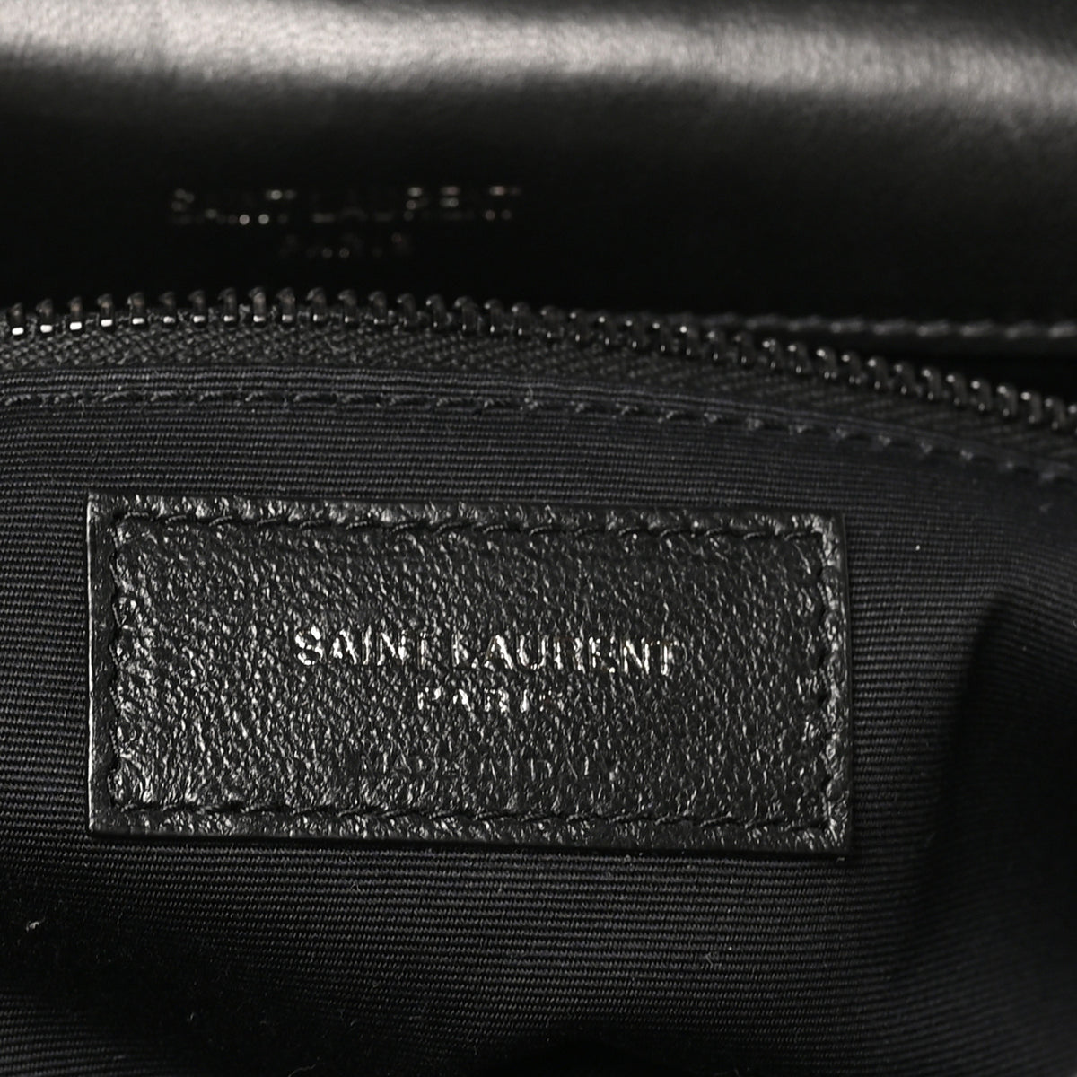 Saint Laurent Lambskin Patchwork Monochrome Monogram Medium Jamie Black 6 of 10