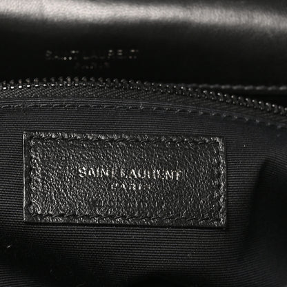 Saint Laurent Lambskin Patchwork Monochrome Monogram Medium Jamie Black 6 of 10