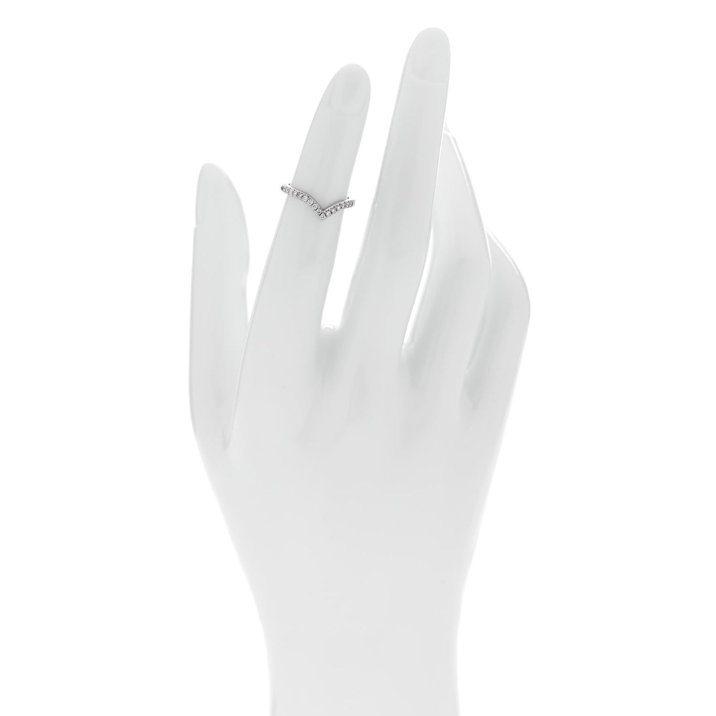 Platinum Diamond Soleste V Band Ring 45 3.25