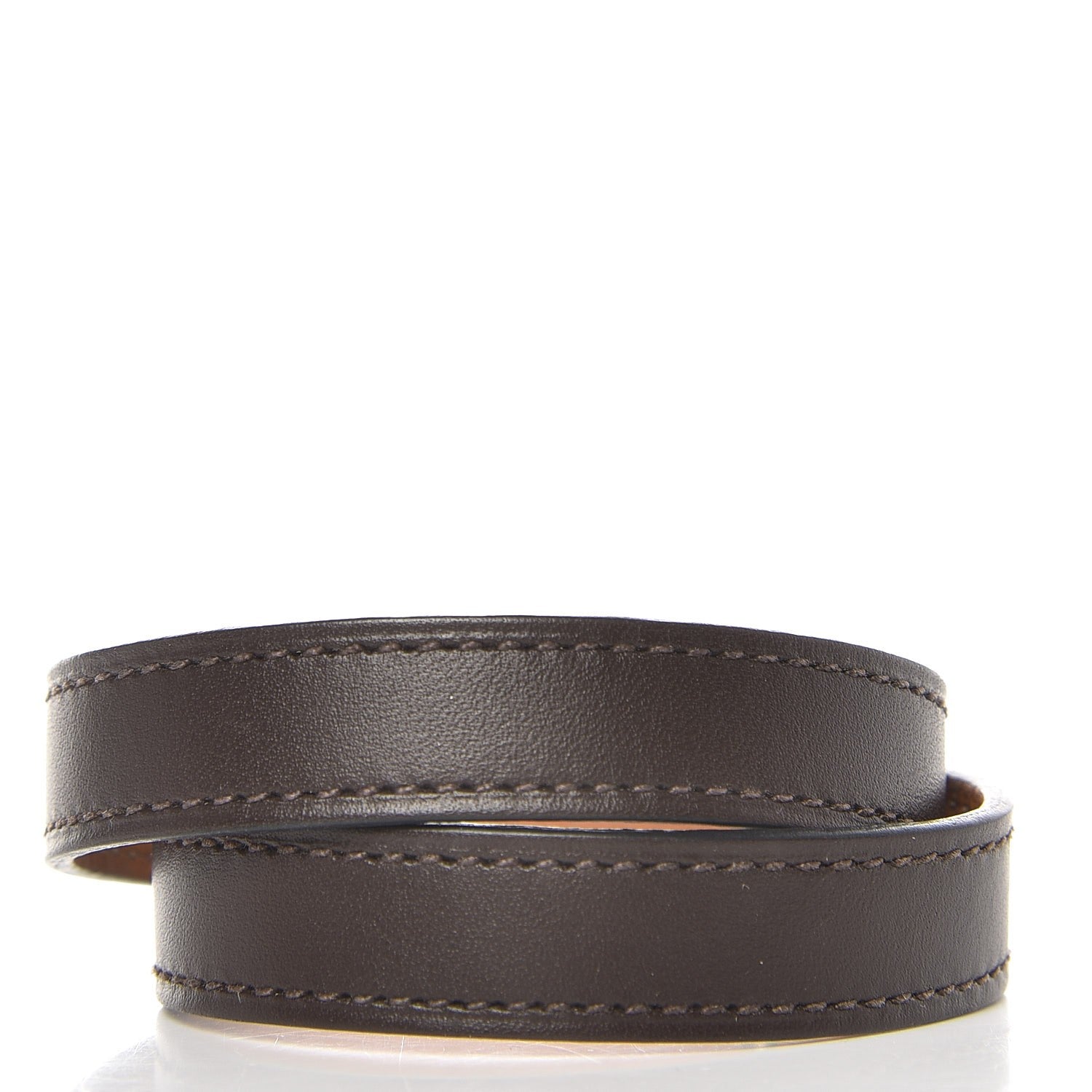 Hermes Chamonix Kelly Double Tour Bracelet S Chocolate 3 of 8