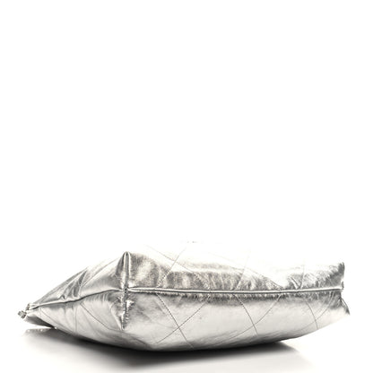 Chanel Metallic Calfskin Quilted Chanel 22 Silver 5 of 12