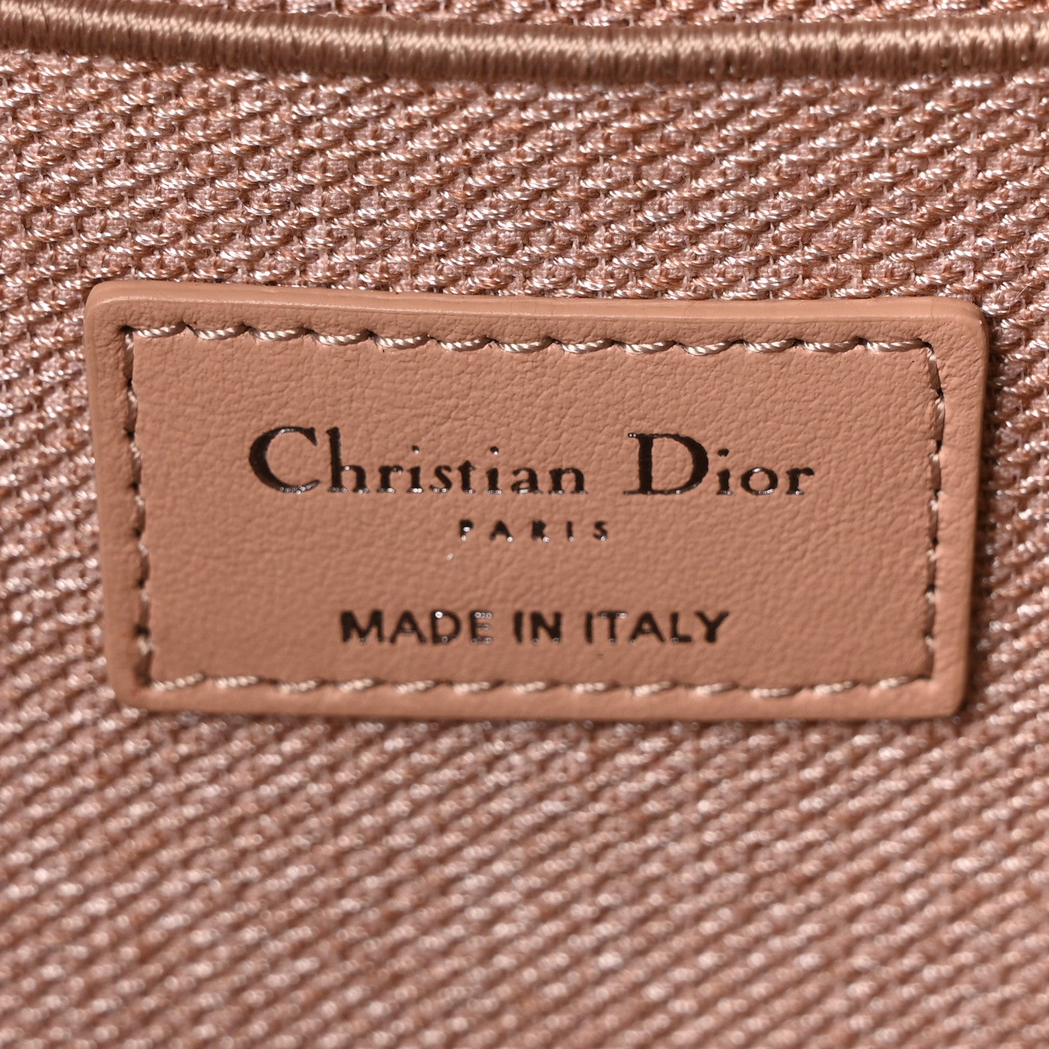Christian Dior Mesh Embroidered Diortravel Vanity Case Clay