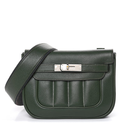Hermes Evercolor Mini Sac Berline Vert Anglais 1 of 12